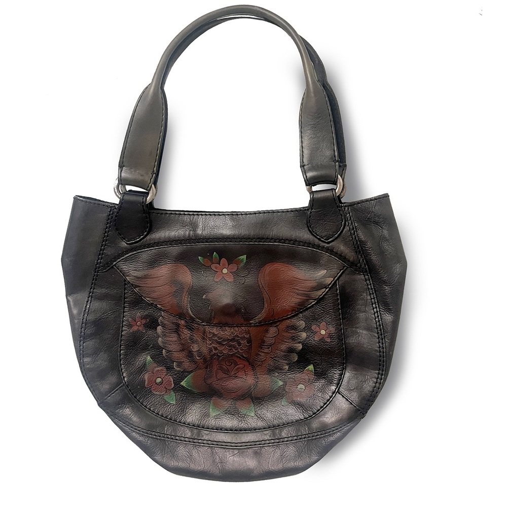 Lucky Brand Black Floral Shoulder Bag